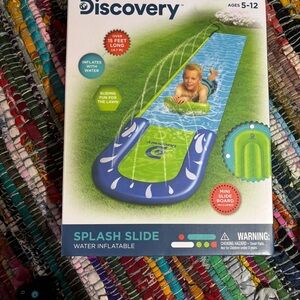 NEW Discovery Splash Slide Water Inflatable with Boogie Board